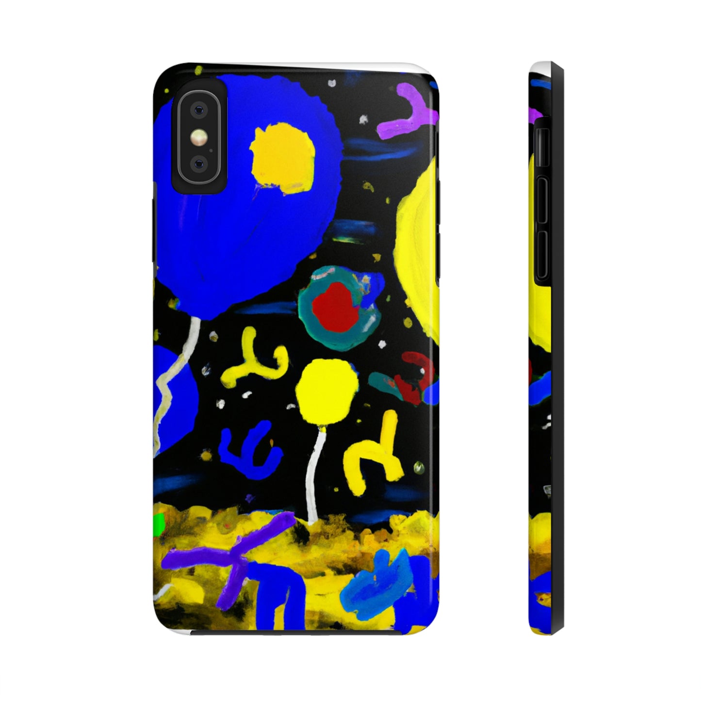 "A Starry Night Rainbow" - Die Alien Tough Phone Cases