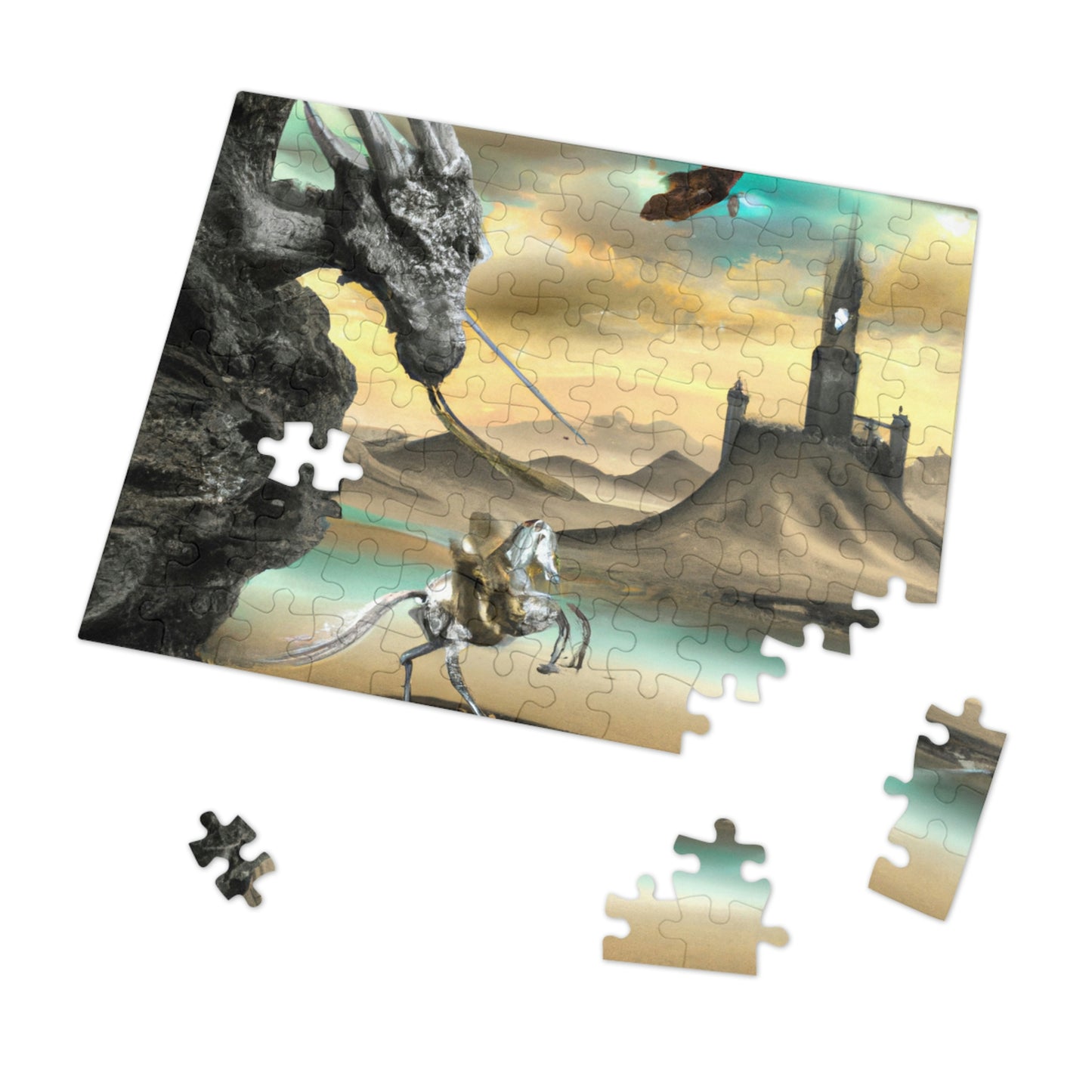 The Knight and the Dragon's Throne - The Alien Jigsaw Puzzle