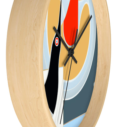 "A Salty Sea Tale: An Unexpected Encounter with an Unusual Creature" - The Alien Wall Clock