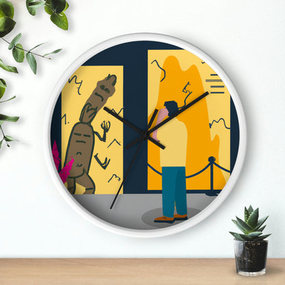 "Escape from the Museum Monster" - The Alien Wall Clock