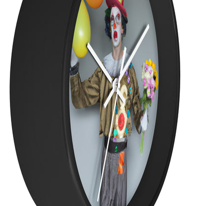 "Clowning Around with Balloons" - The Alien Wall Clock