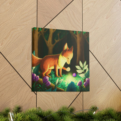 "The Gem-Seeking Fox in the Enchanted Forest" - The Alien Canva