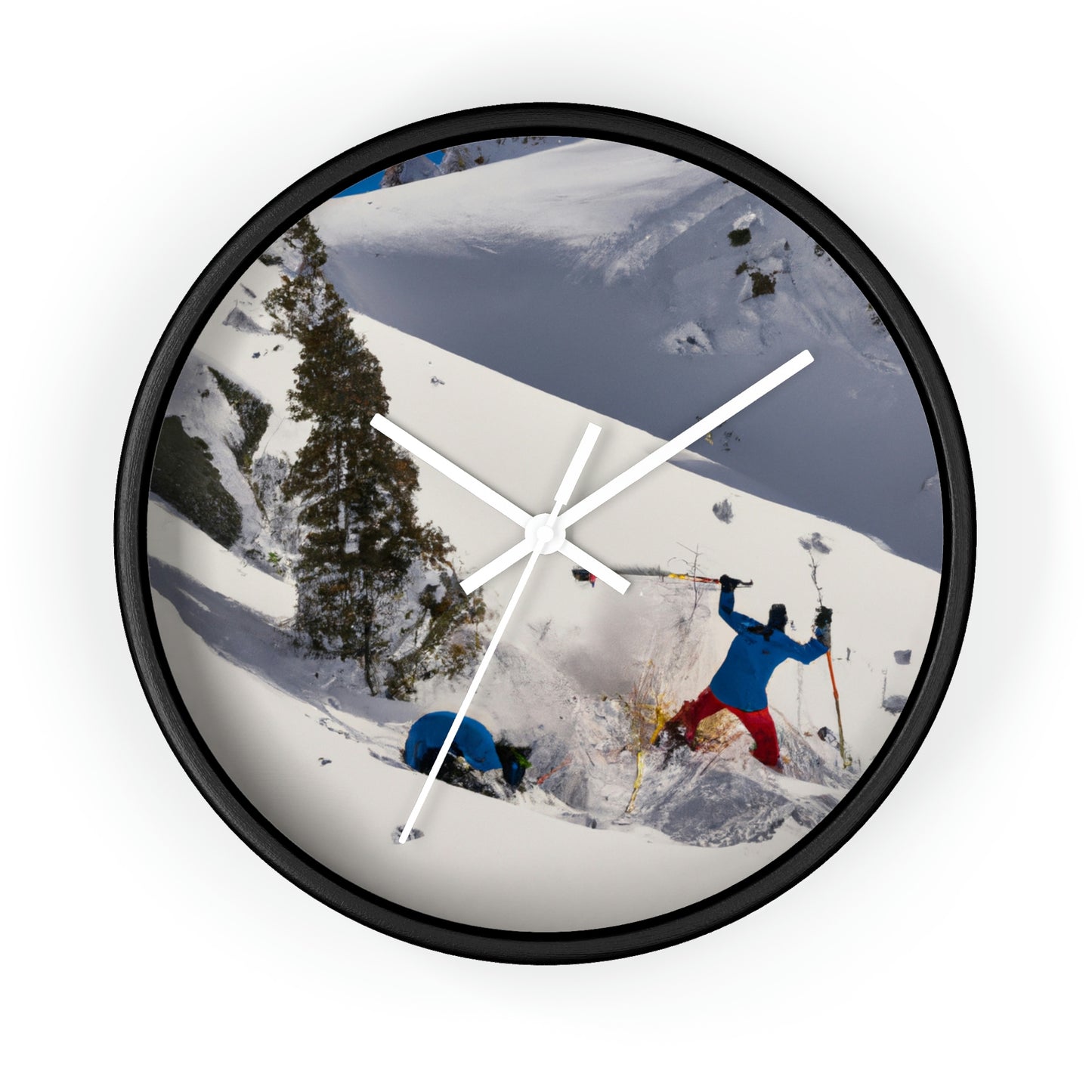 "Avalanche Avalanche: A Spontaneous Ski Trip Gone Wrong" - The Alien Wall Clock