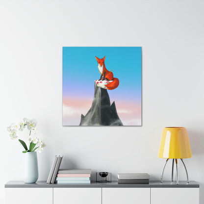 Der Fuchs, der auf dem Berg gipfelt - The Alien Canva