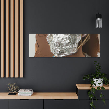 "Metallic Reflections: Unexpected Materials in Self-Portraiture" - Canvas