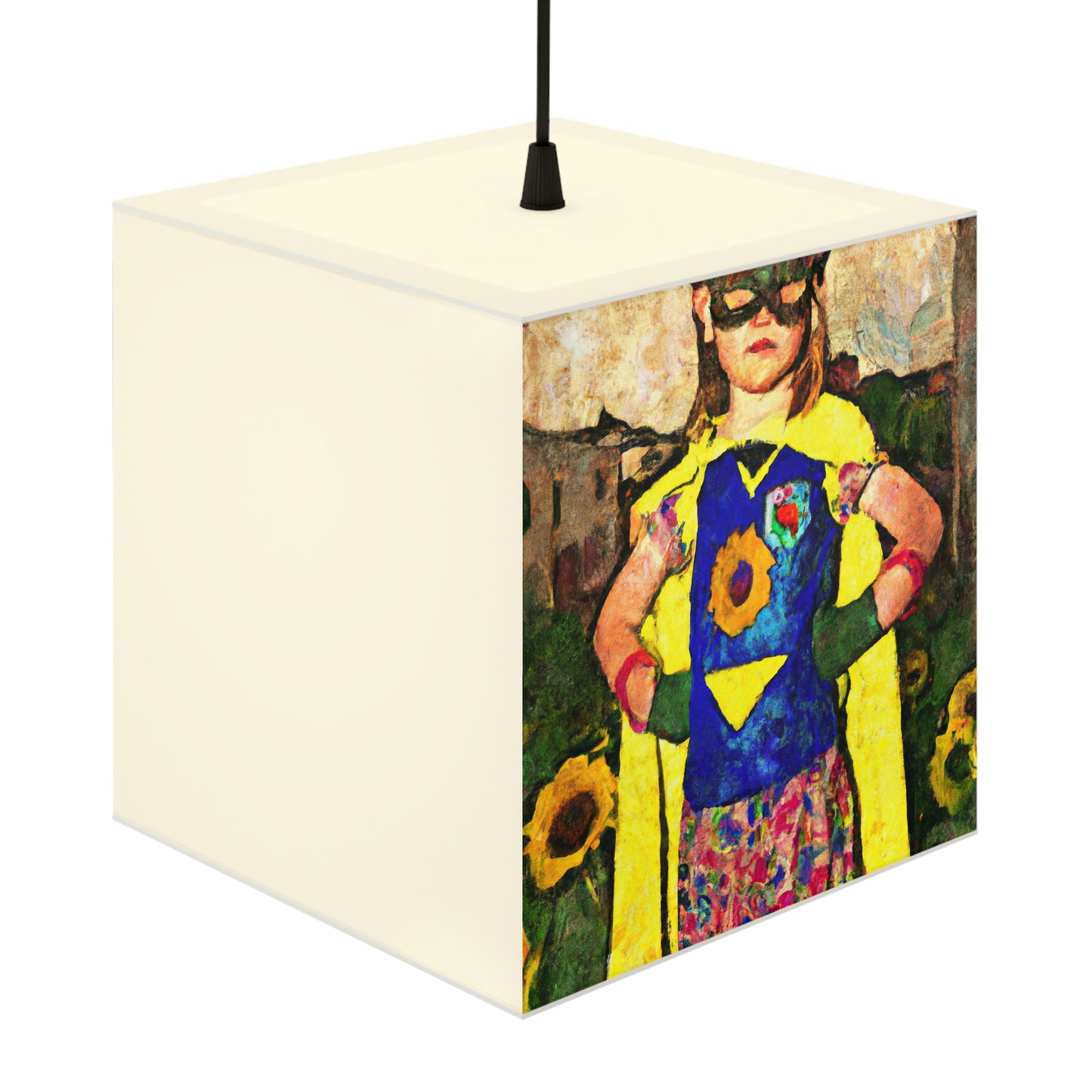 "Heroic Arise: The Rise of a Brave Young Girl" - Die Alien Light Cube Lampe