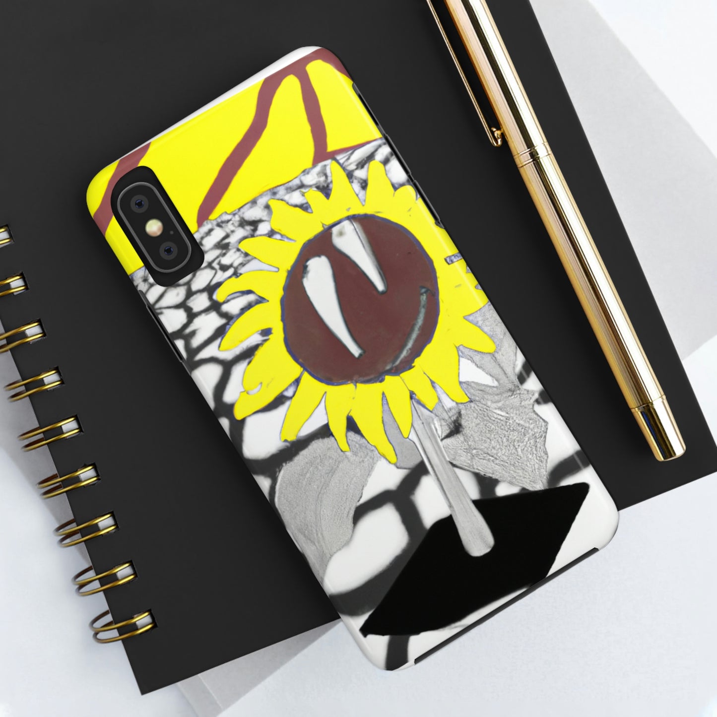 „Eine Sonnenblume, die auf einem ausgedörrten Feld verwelkt“ – The Alien Tough Phone Cases