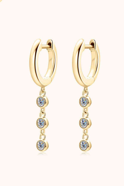 Moissanite Decor 925 Sterling Silver Earrings