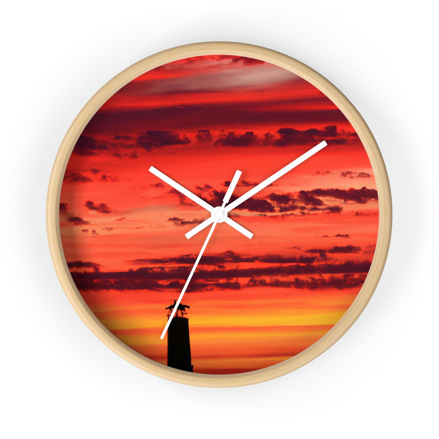 "Lonely Lighthouse on Fire" - The Alien Wall Clock