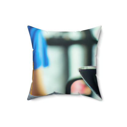 "A Cup of Courage" - The Alien Square Pillow