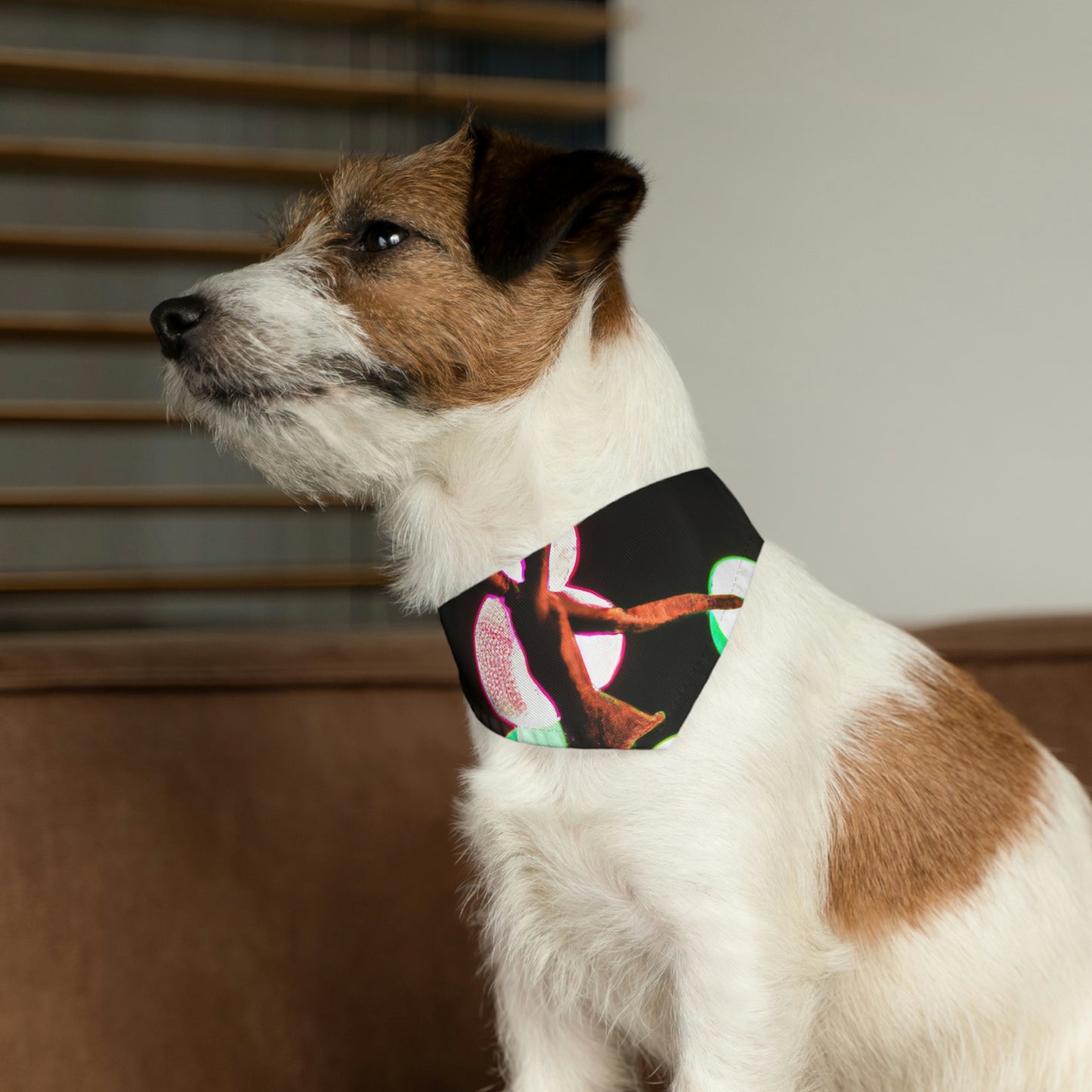 "Dancing in a Starry Shower". - The Alien Pet Bandana Collar