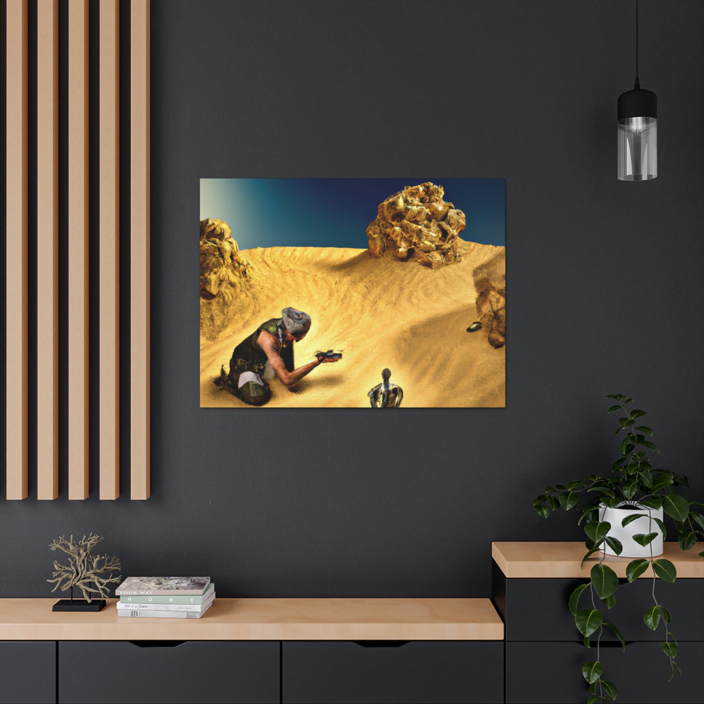 "Treasure Hunt in the Desert" - The Alien Canva