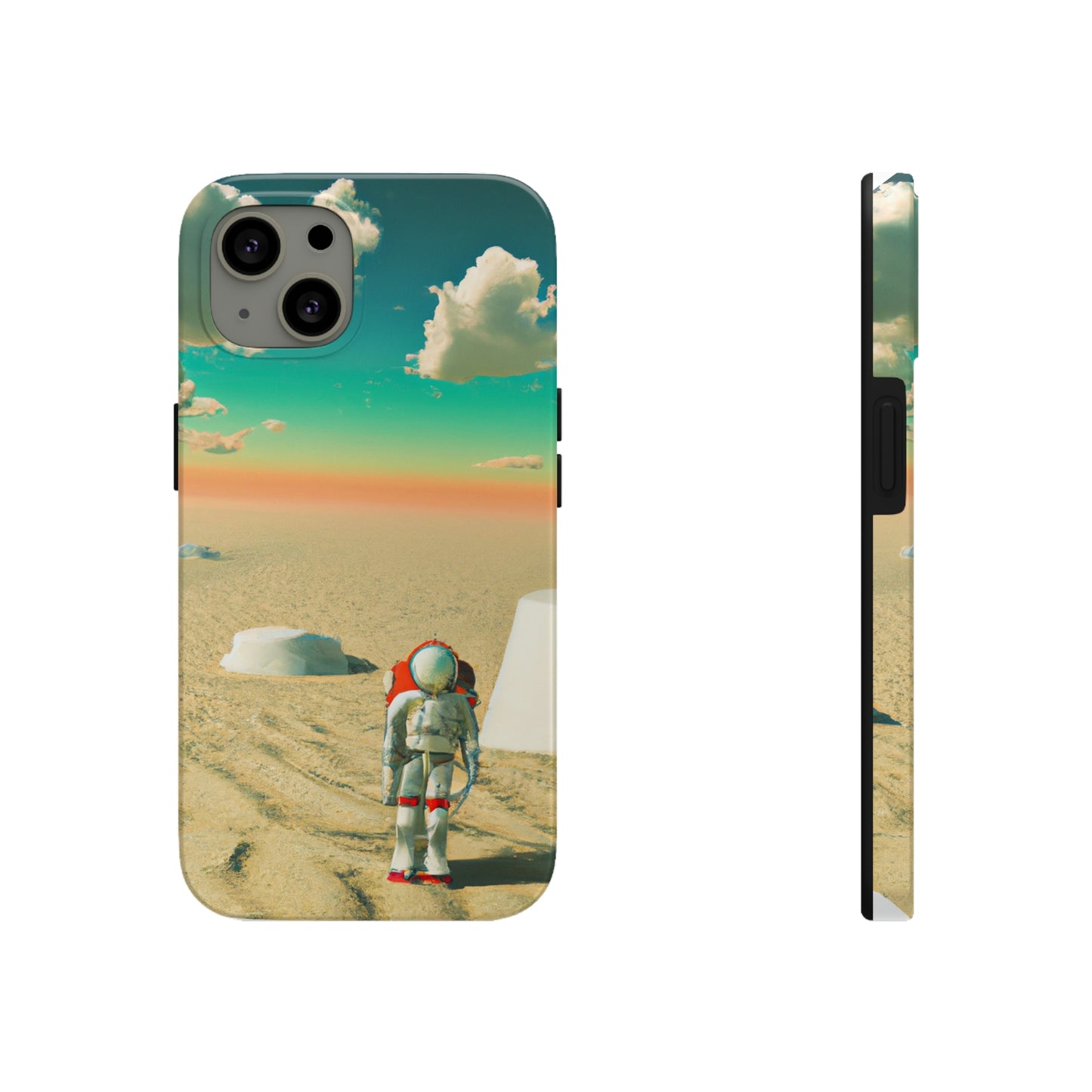 "Un astronauta extraviado: solo en un planeta abandonado" - The Alien Tough Phone Cases