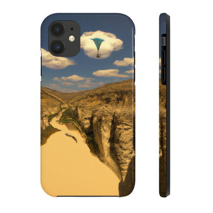 "Feline Flight Over the Grand Gulch" - Die Alien Tough Phone Cases