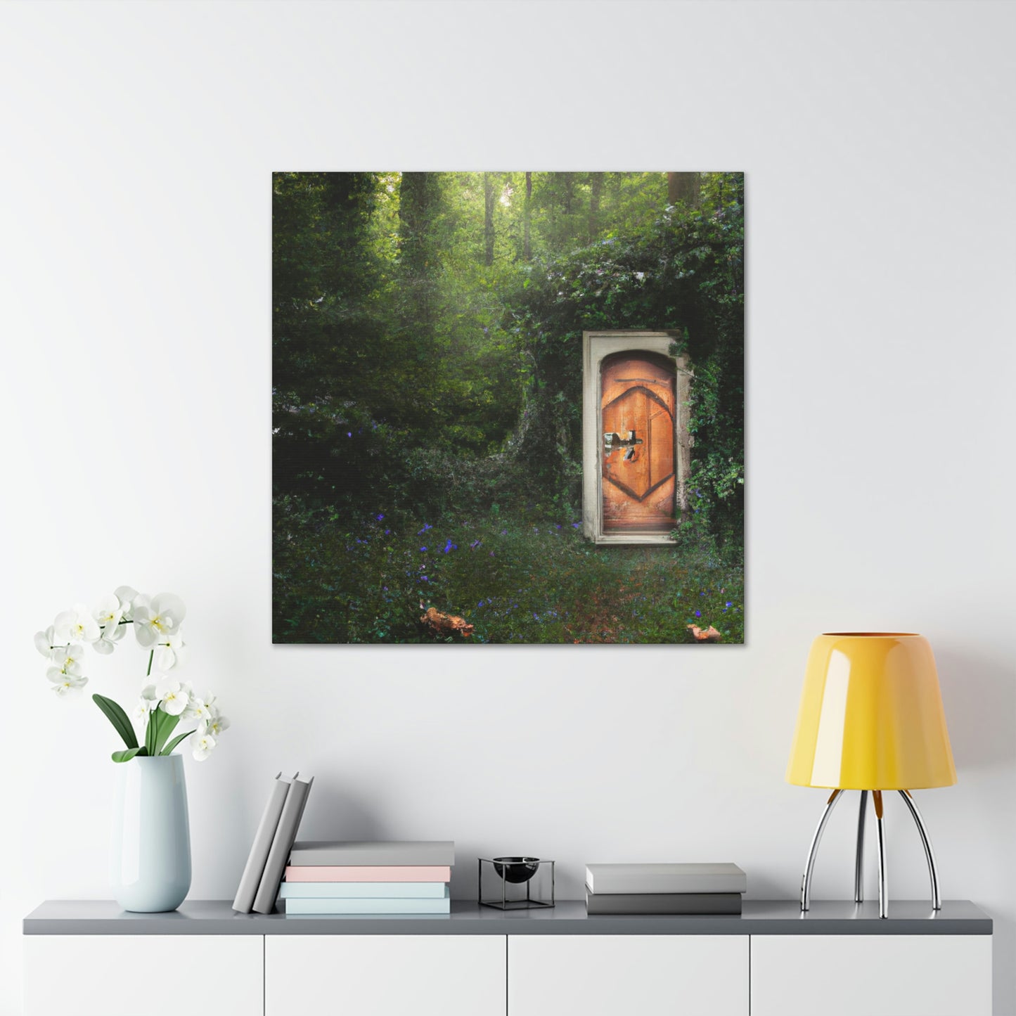 The Magical Door in the Woods - The Alien Canva