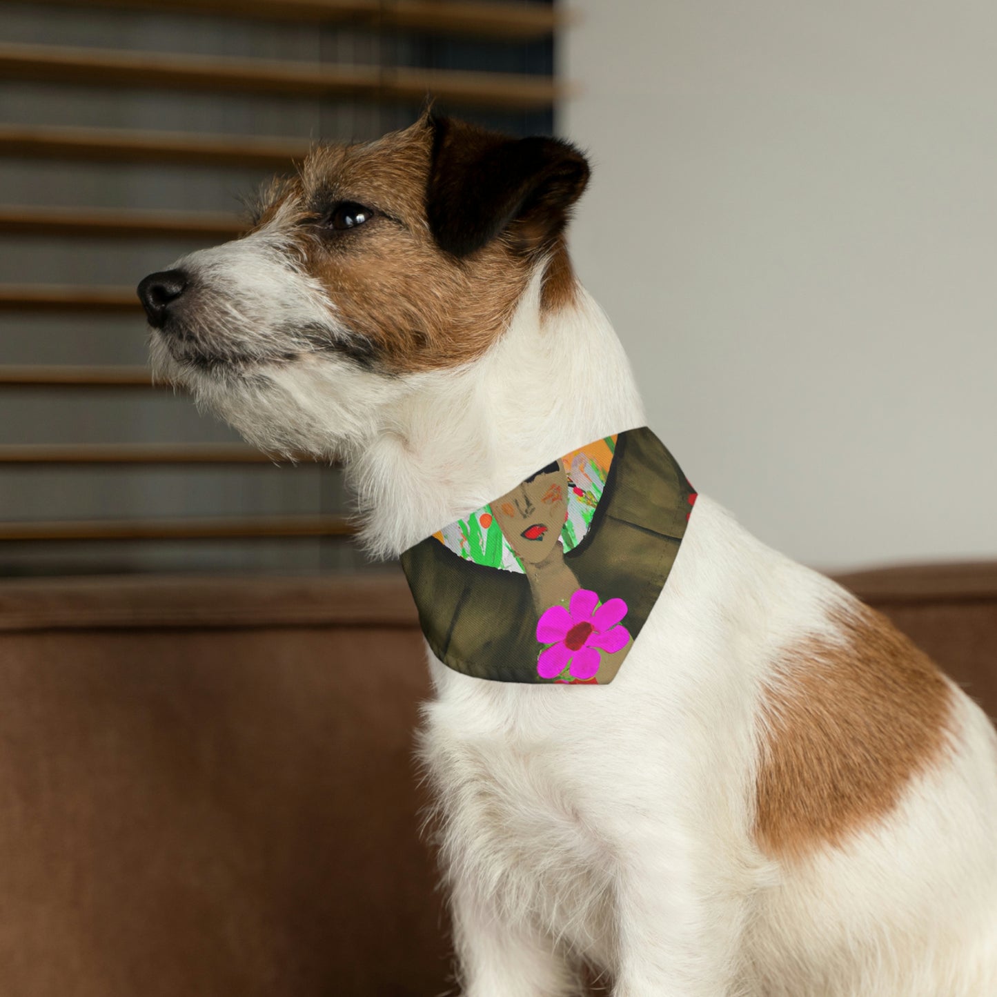 "Butterfly Ballet in the Wildflower Meadow" - The Alien Pet Bandana Collar