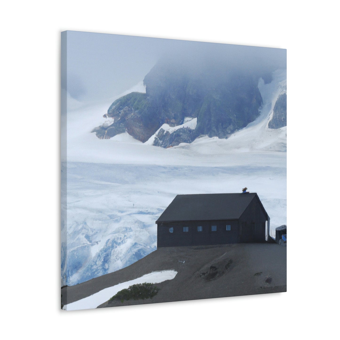 "Frozen Fears: A Haunted Glacier House" - The Alien Canva