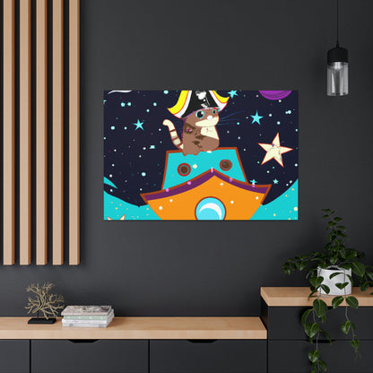 The Intergalactic Feline Pirate - The Alien Canva