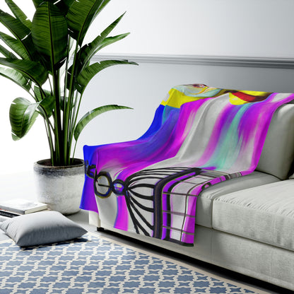 "A Prison of Brilliant Colors" - The Alien Velveteen Plush Blanket