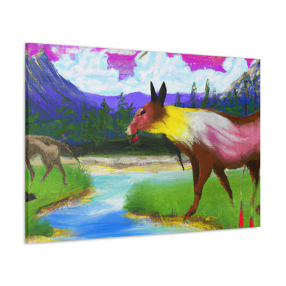 "Celebrating My Heritage: Painting Our Animals in Their Landscape" - Canvas