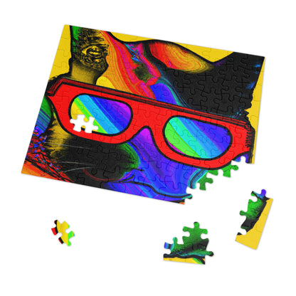 "Coole Katze mit Sonnenbrille" - Das Alien-Puzzle