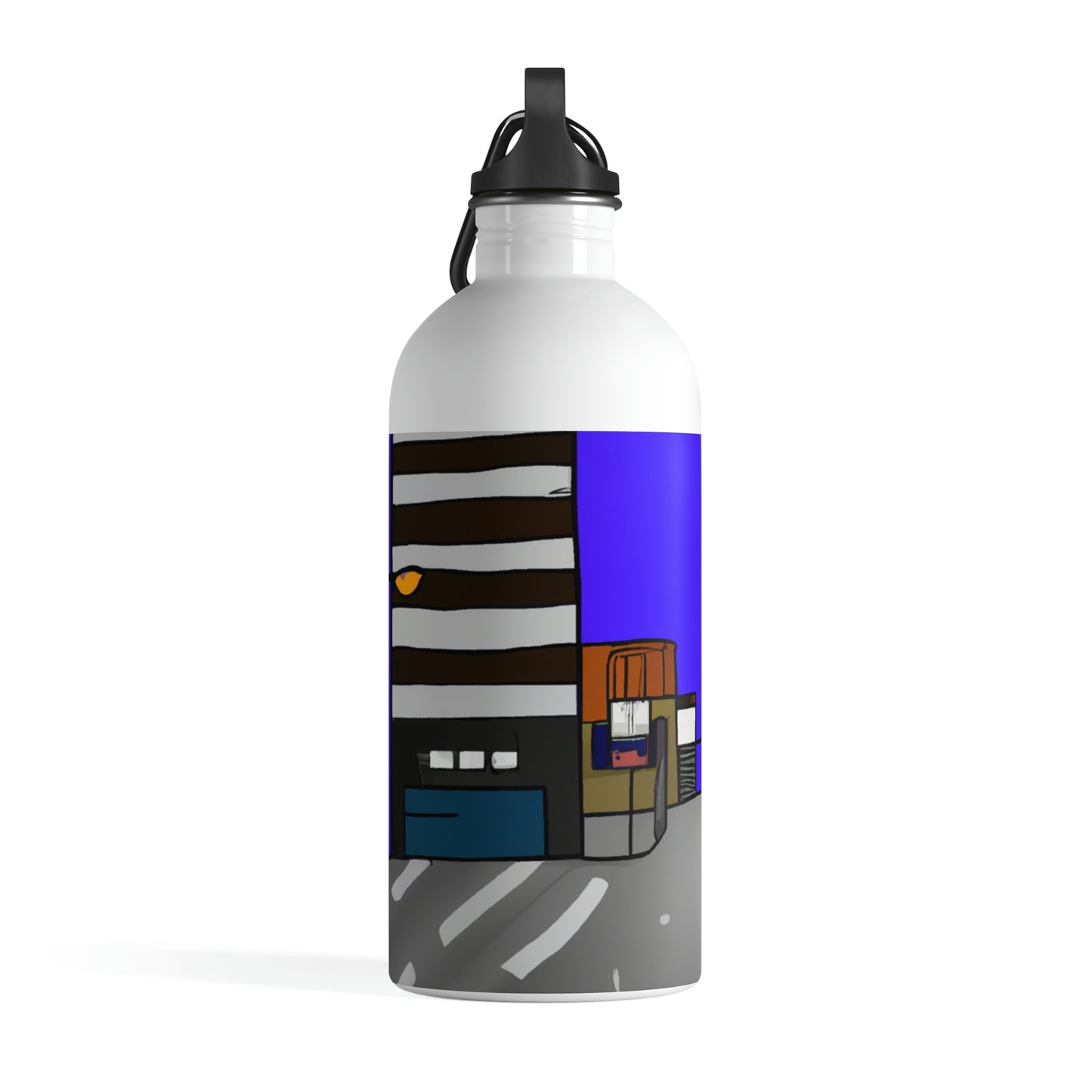 "Alien Misadventure in the City" - The Alien Stainless Steel Water Bottle