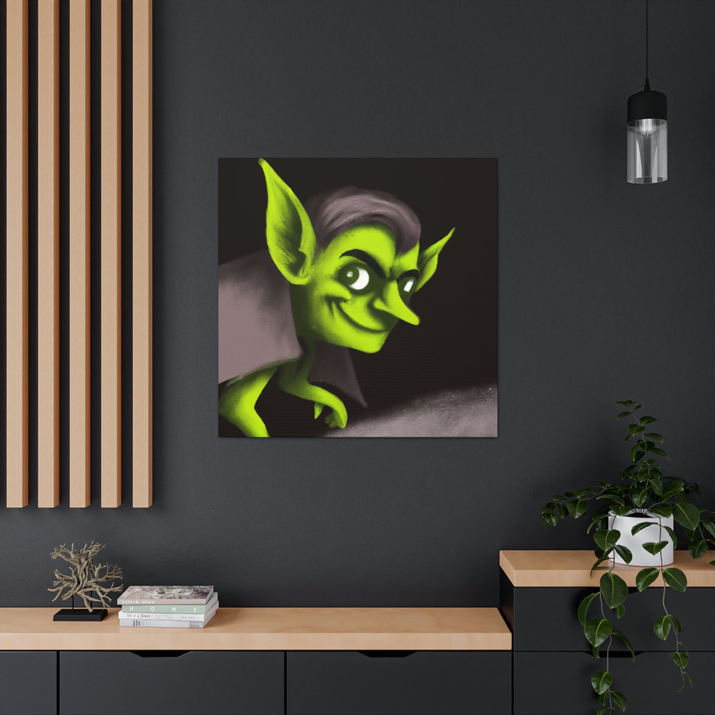 "The Mysterious Goblin in the Shadows" - The Alien Canva