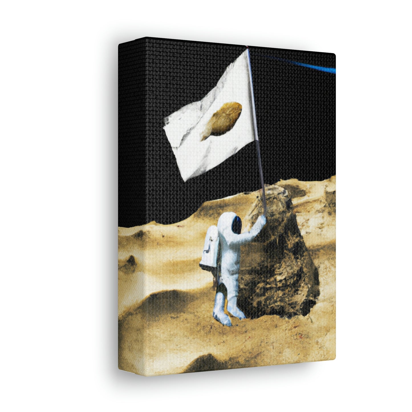 "Claiming Space: The Astronaut's Asteroid Flag Planting" - The Alien Canva