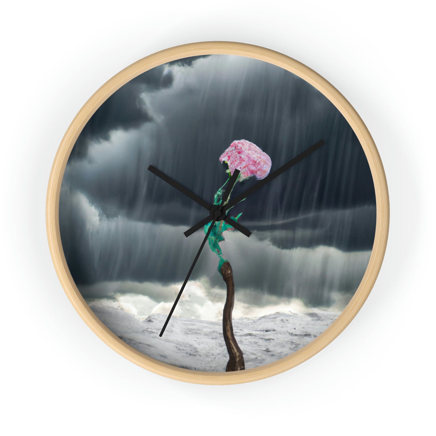 "Aight Against the Storm: La historia de una flor solitaria" - El reloj de pared alienígena