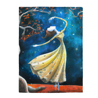 "A Starlight Ballerina" - The Alien Velveteen Plush Blanket