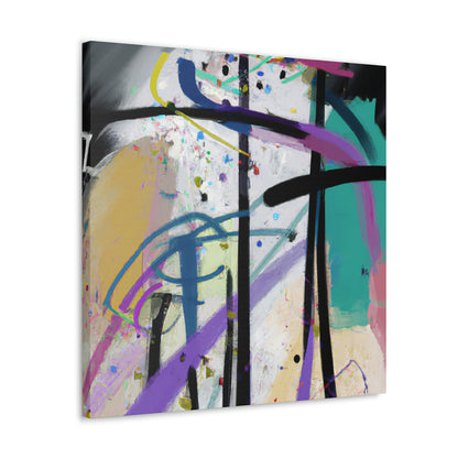 "Abstract Reflections: Battling My Difficult Situation" - Canvas