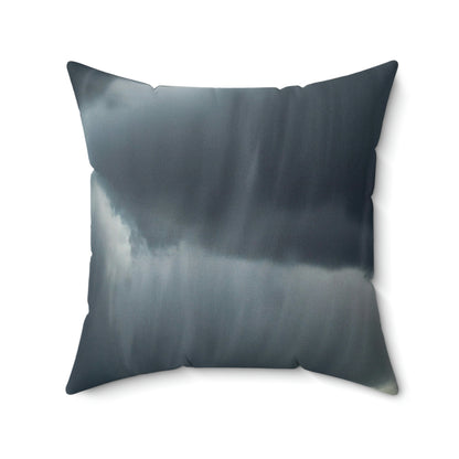 "Aight Against the Storm: The Story of a Lonely Flower" - The Alien Square Pillow