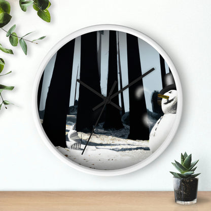 "Chilly Adventures in the Enchanted Forest" - The Alien Wall Clock