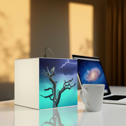 "Alone Against the Storm" - The Alien Light Cube Lamp