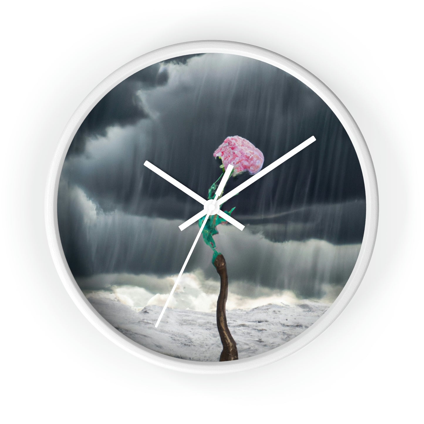 "Aight Against the Storm: Die Geschichte einer einsamen Blume" - Die Alien-Wanduhr