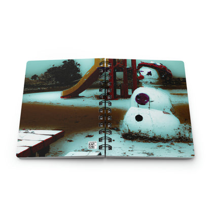 "Melancholy Snowman in a Silent Playground" - The Alien Spiral Bound Journal