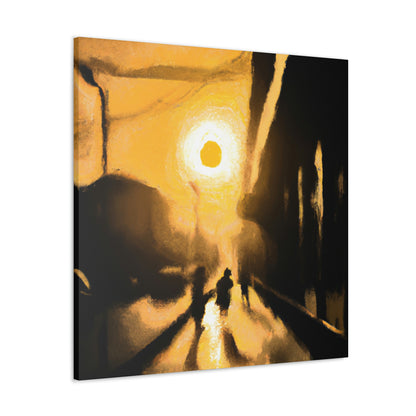 "City Sunrise: An Artistic Journey" - Canvas