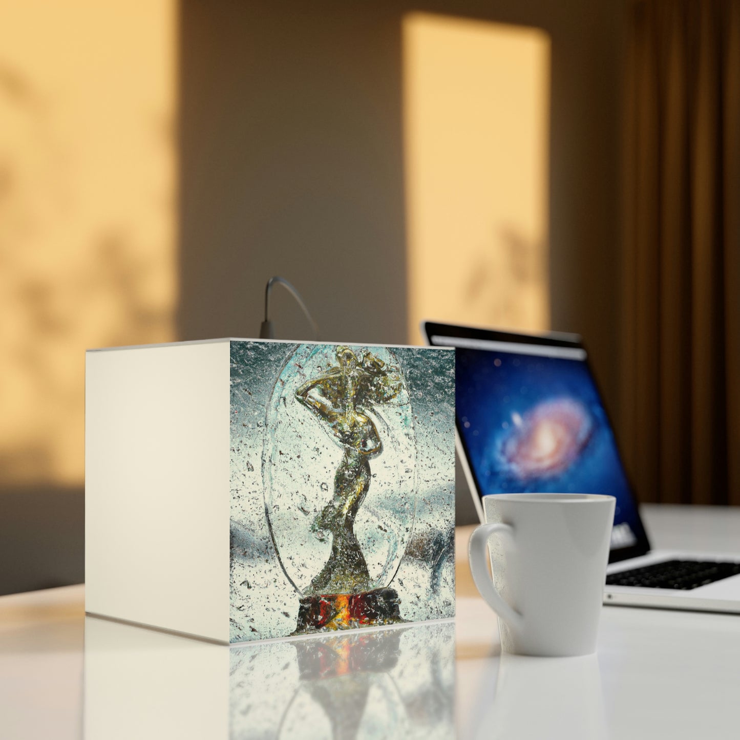 Frostiges Feuerwerk. - Die Alien Light Cube Lampe