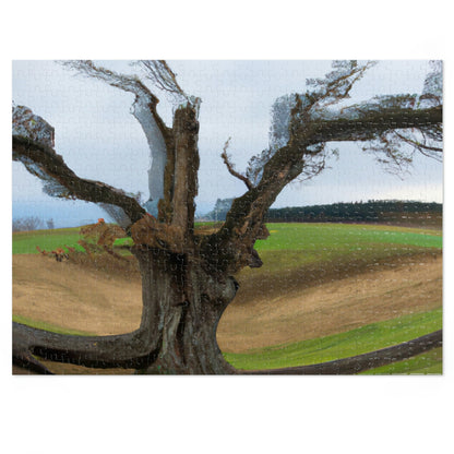 "A Shadow in the Meadow: The Last Standing Tree" - The Alien Jigsaw Puzzle