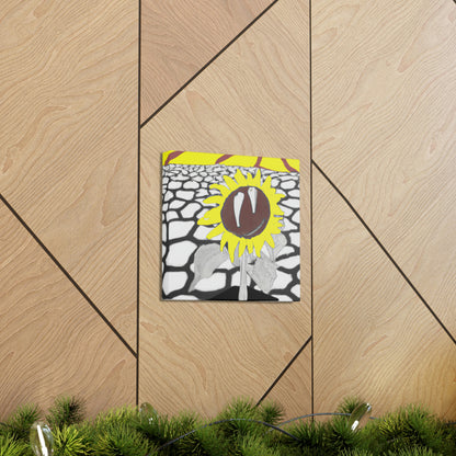 "Un girasol que se marchita en un campo reseco" - The Alien Canva