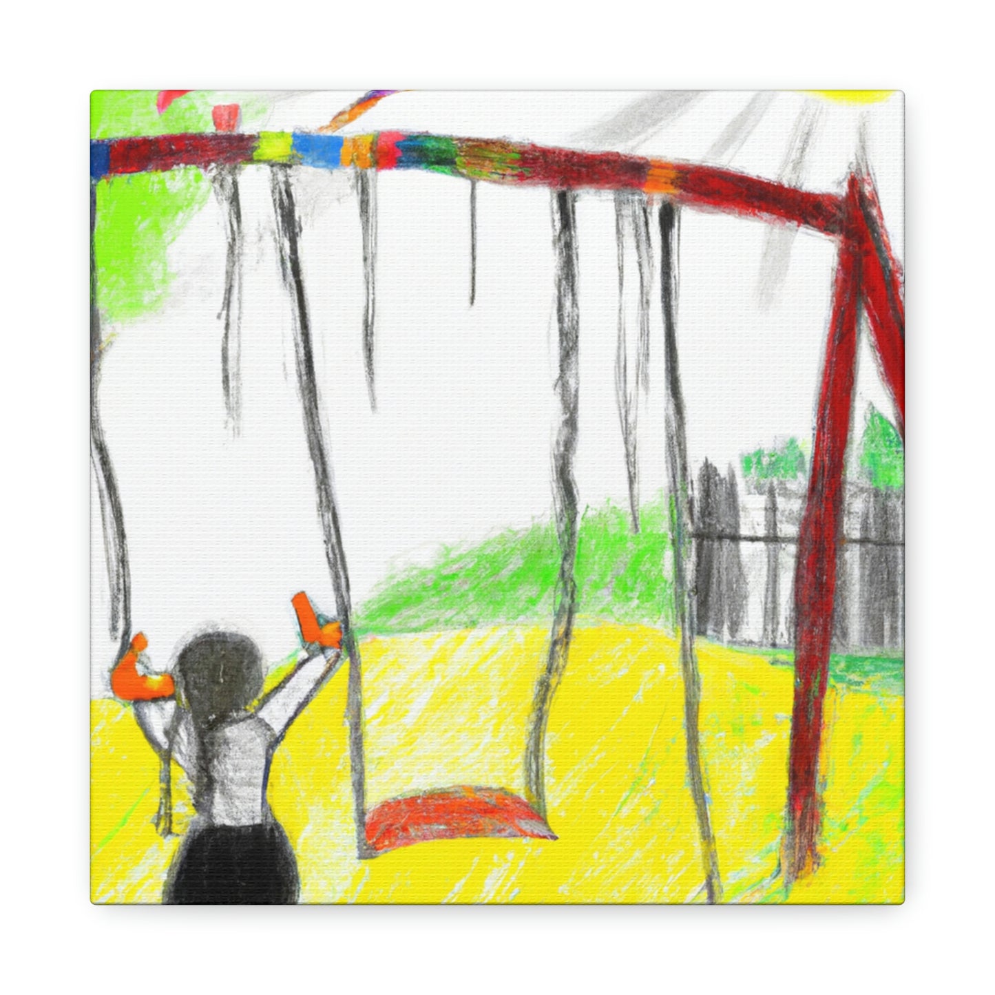 "Retrospective Reflections: A Childhood Memory Art Project" - Canvas