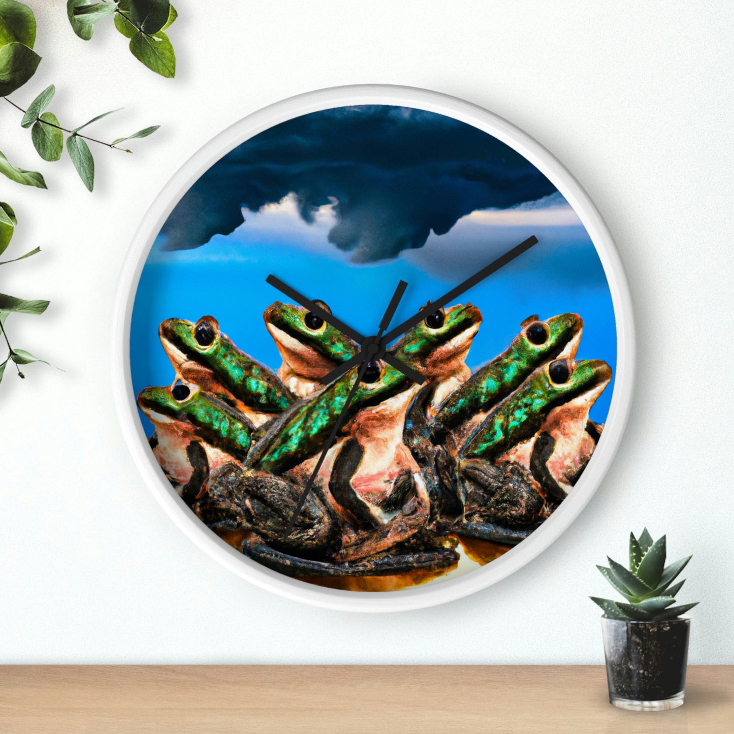 "A Frog Chorus in the Thunderstorm" - The Alien Wall Clock