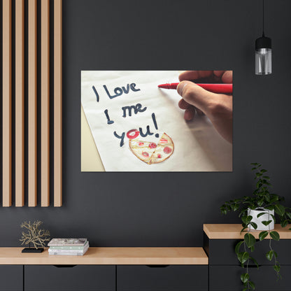 "A Pizza-Loving Love Letter" - The Alien Canva