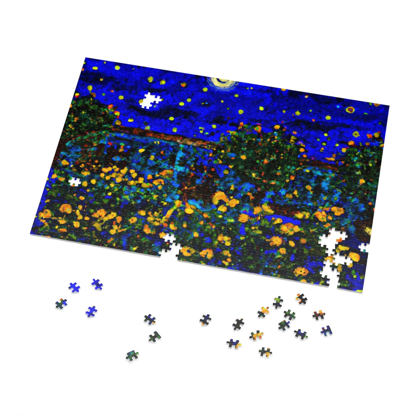 "A Midnight Celebration in Grandma's Garden" - The Alien Jigsaw Puzzle