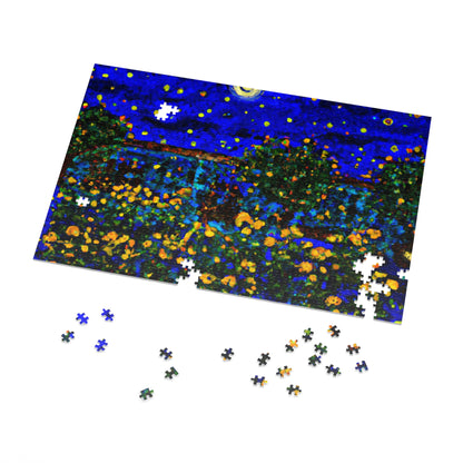 "A Midnight Celebration in Grandma's Garden" - The Alien Jigsaw Puzzle