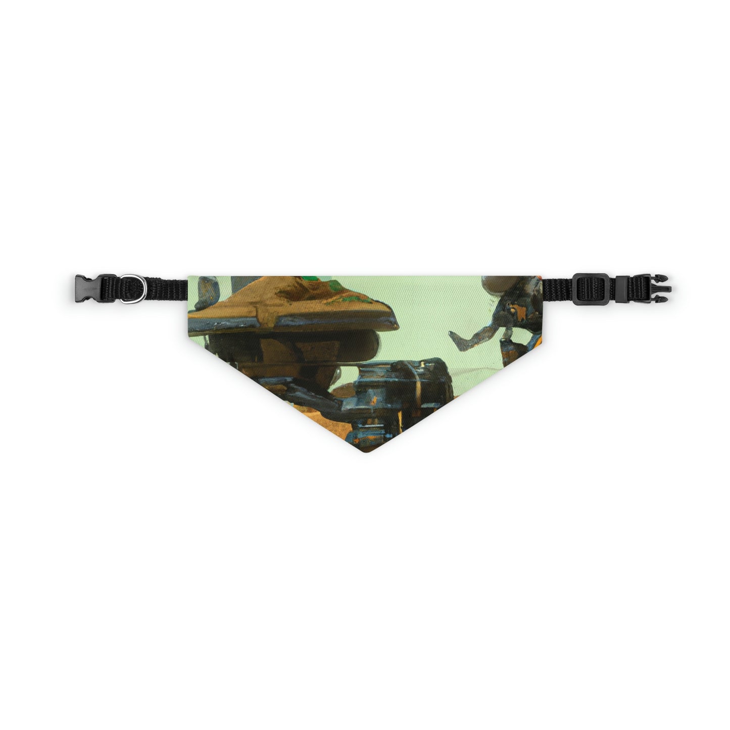 "Harvesting Hope: A Post-Apocalyptic Tale of Robot Farmers" - The Alien Pet Bandana Collar