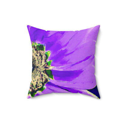 Purple Petals Popping: Create an Eye-Catching Daisy-Rose Fusion - The Alien Square Pillow