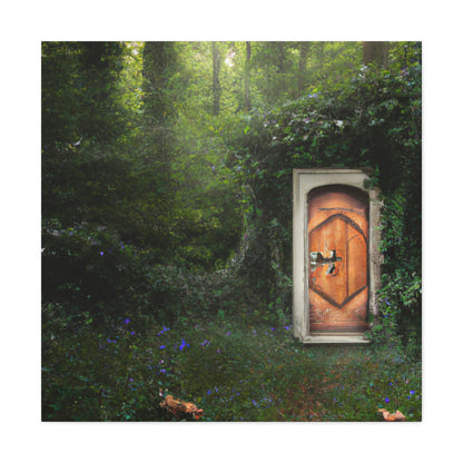 The Magical Door in the Woods - The Alien Canva