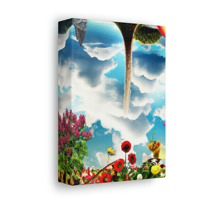 Rainbow Sky Garden - The Alien Canva