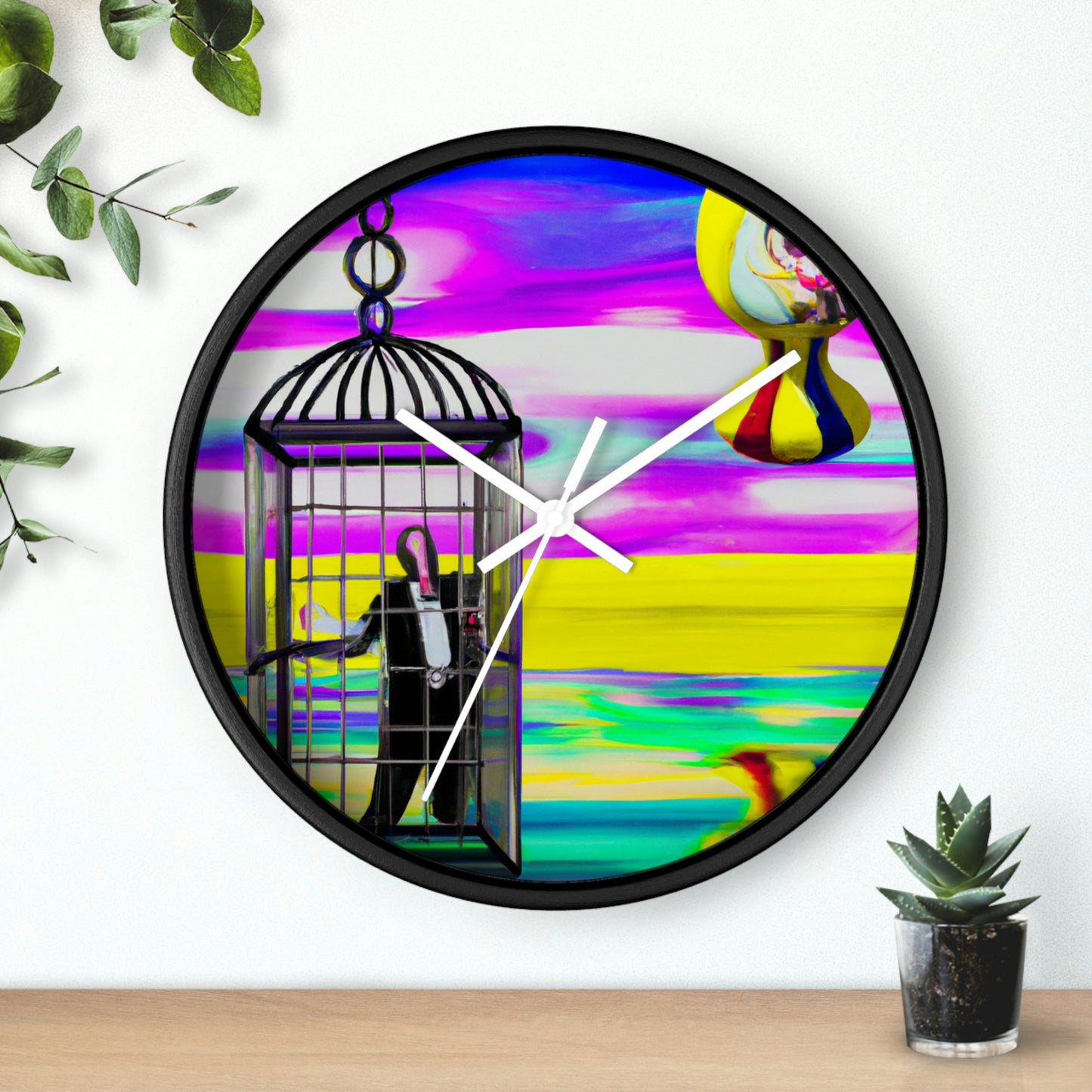 "Una prisión de colores brillantes" - El reloj de pared alienígena